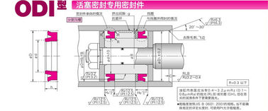 ODI  Model Material High Pressure Rubber Ring Piston Seal OSI Oil Seal Hydraulic Seals