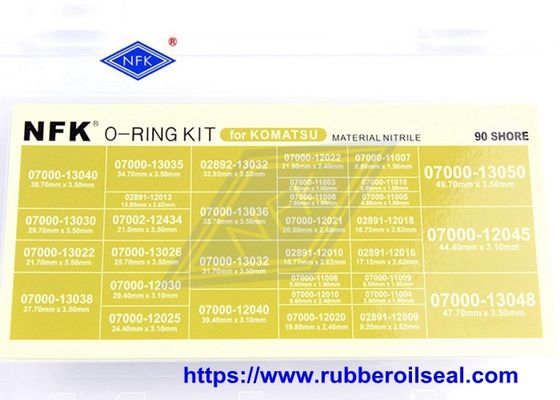High Quality O Ring Kit 70 Or 90 Shore NBR Standard Size O Ring Set For KOMATSU Excavator Spare Parts
